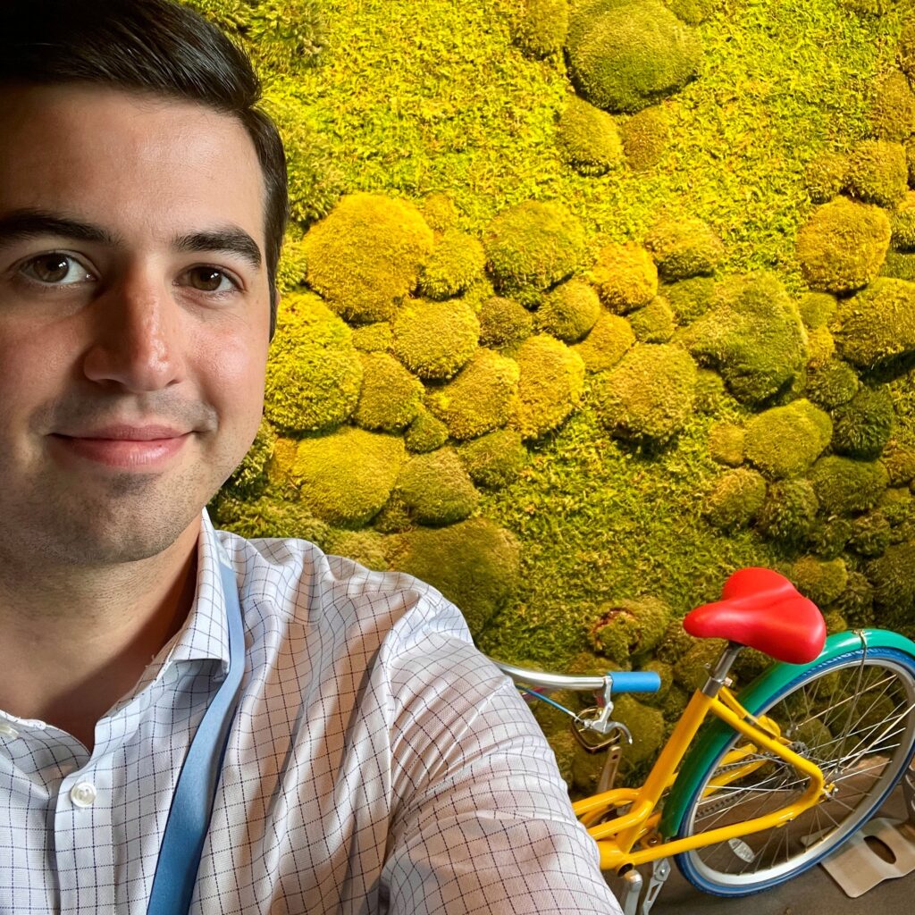 Alan Renfroe at Google's Pier 57 campus in New York City after meeting with the Google Cloud team to discuss insurance innovation and cloud-based distribution strategies.